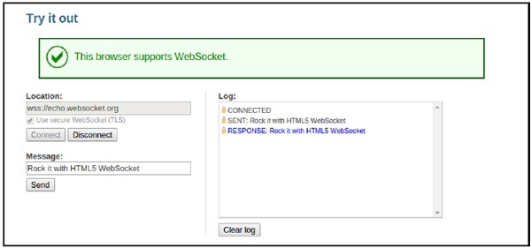 WebSockets-JavaScript应用程序